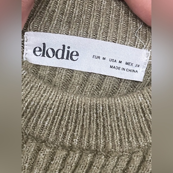 Elodie Sage Ribbed Women's Sweater - Picture 9 of 9